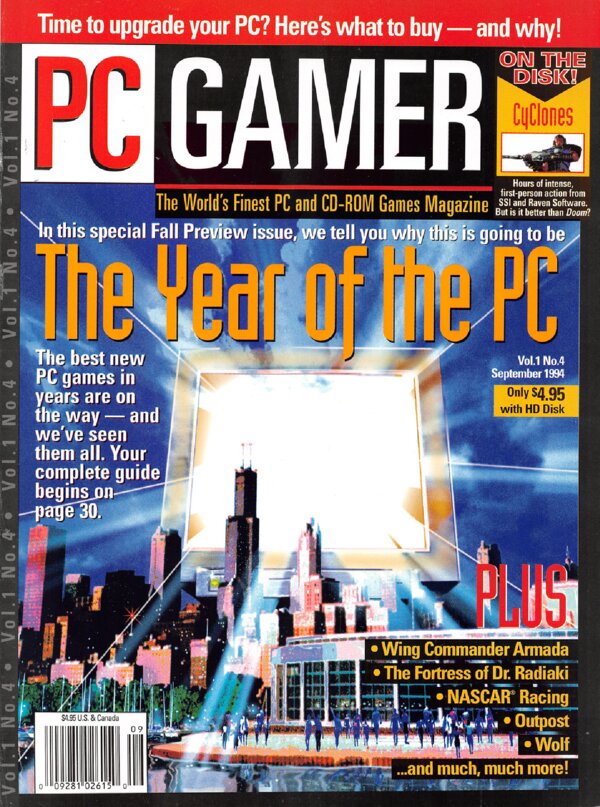 PC Gamer   Issue 004   September 1994 cover